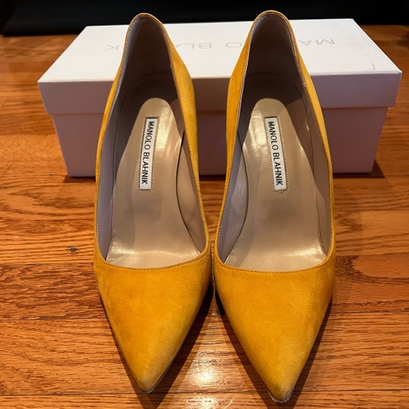Manolo Blahnik Suede Pumps - Picture 1 of 4